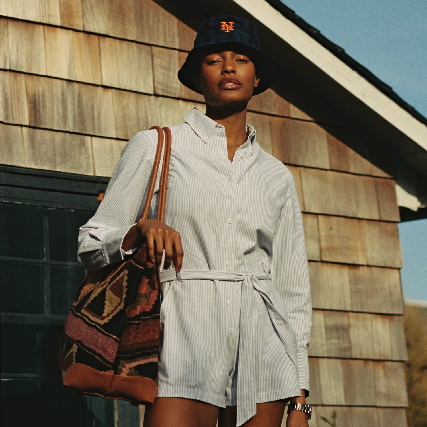 Caroline Oxford Romper - Image 4