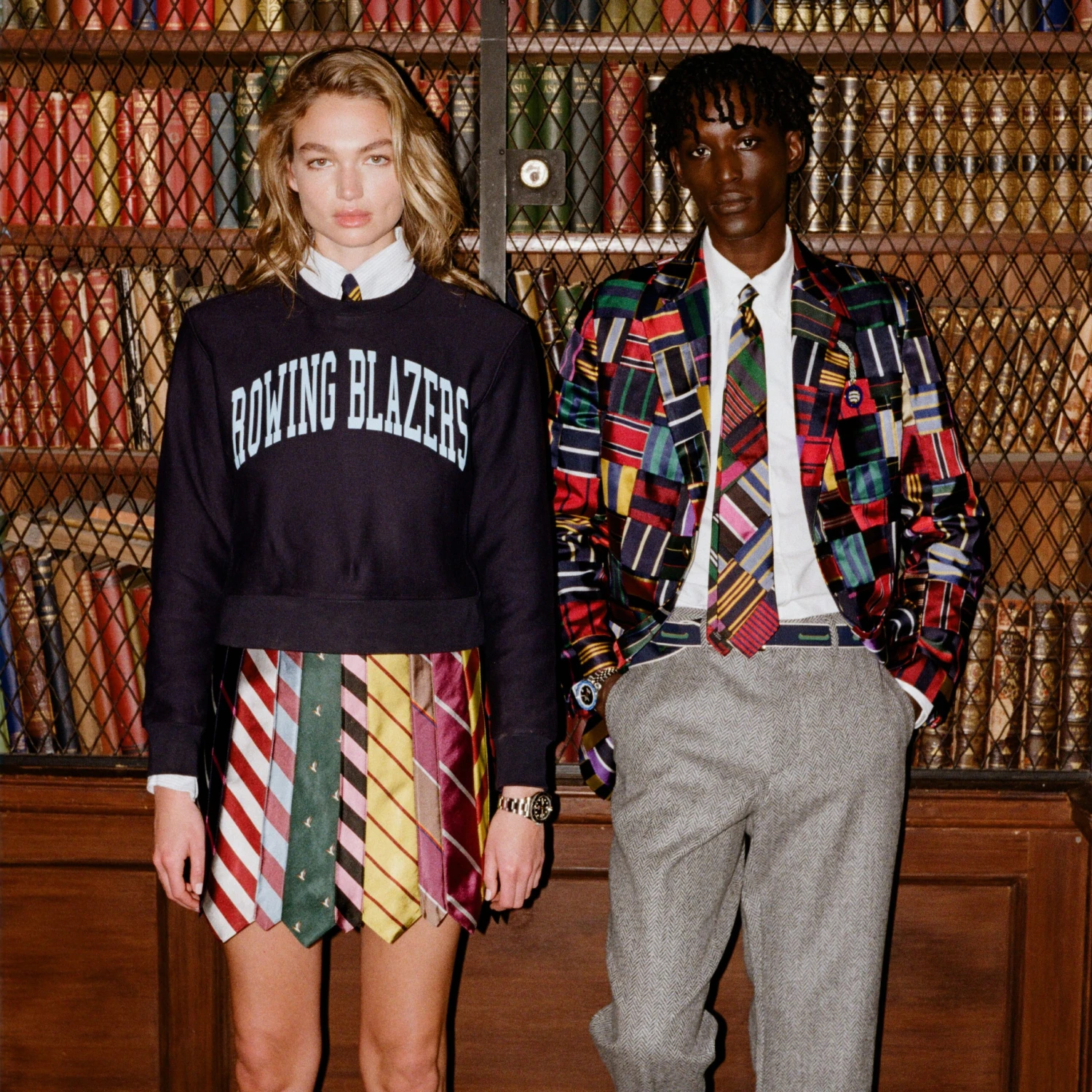 Men's Tie Patchwork Jacket - Image 11