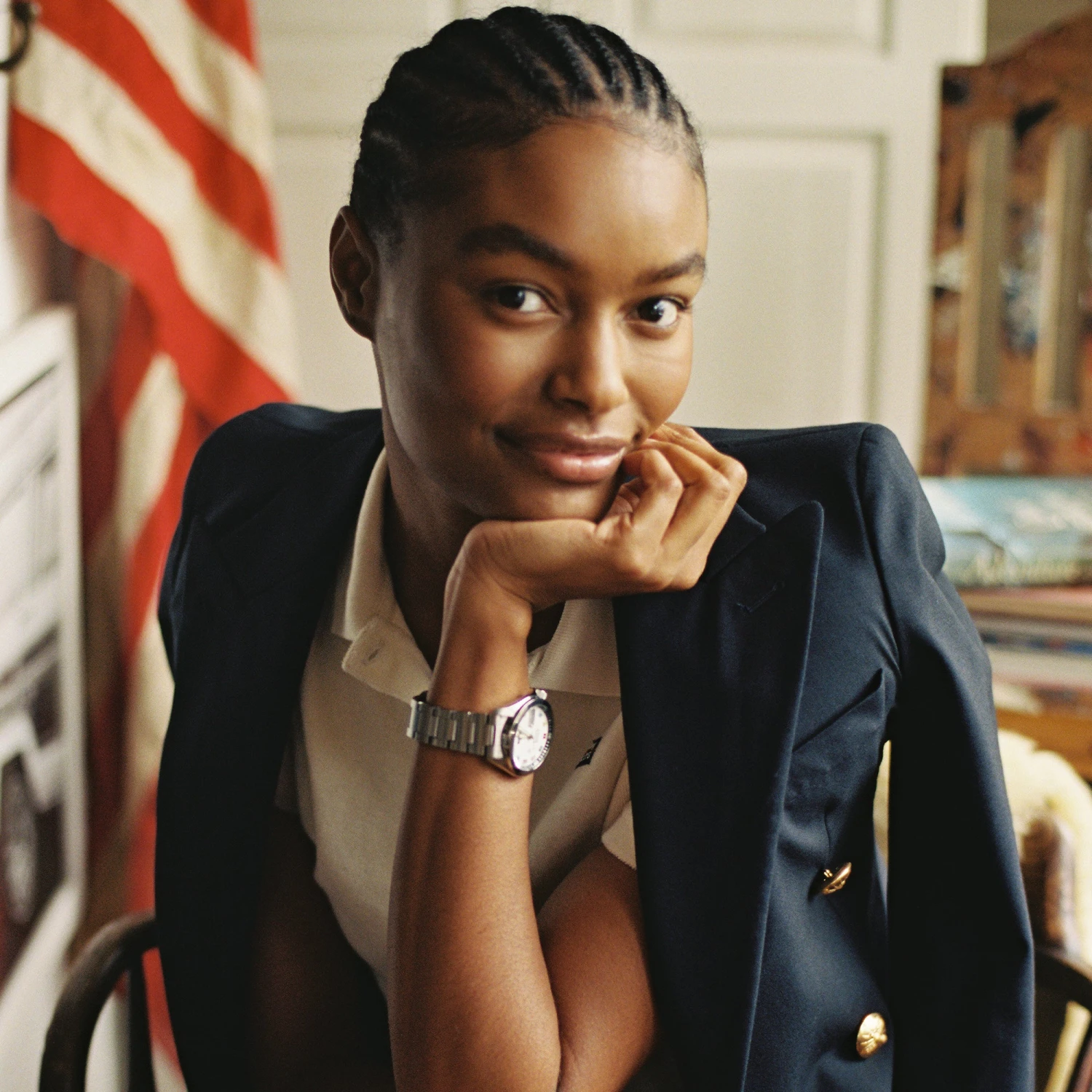 Women's Navy Diana Blazer - Image 11