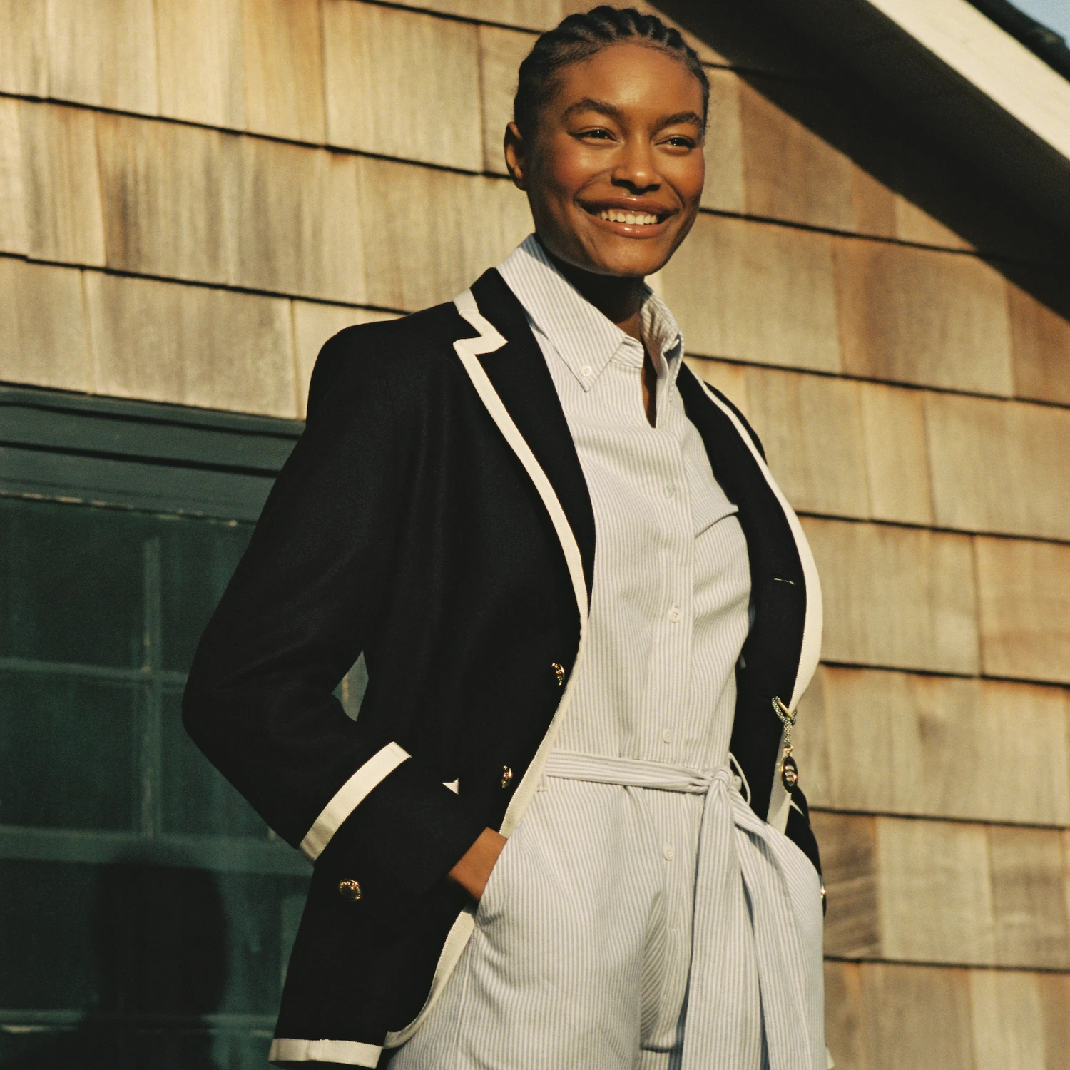 Caroline Oxford Romper - Image 3