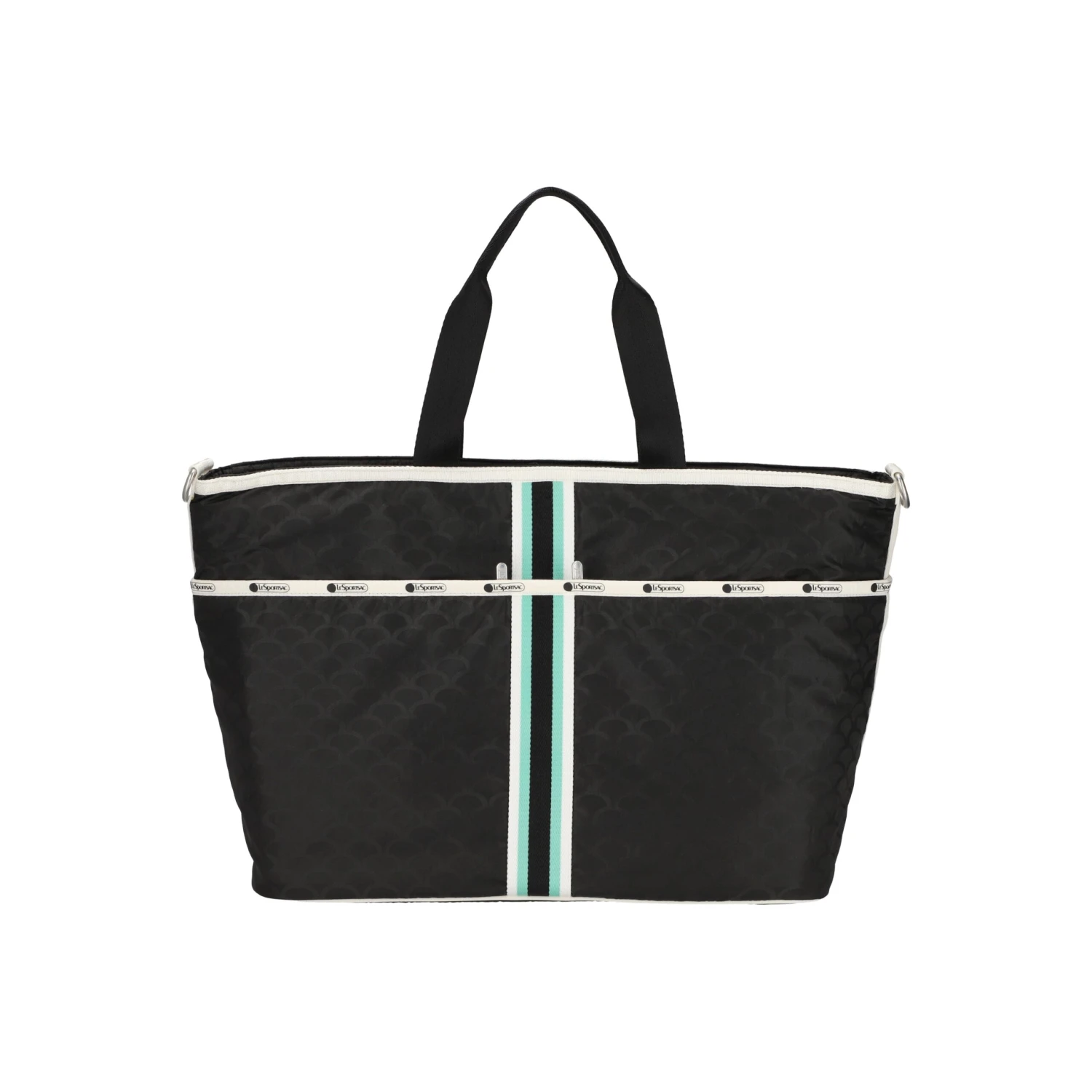 AEC Striped Large Zip Tote