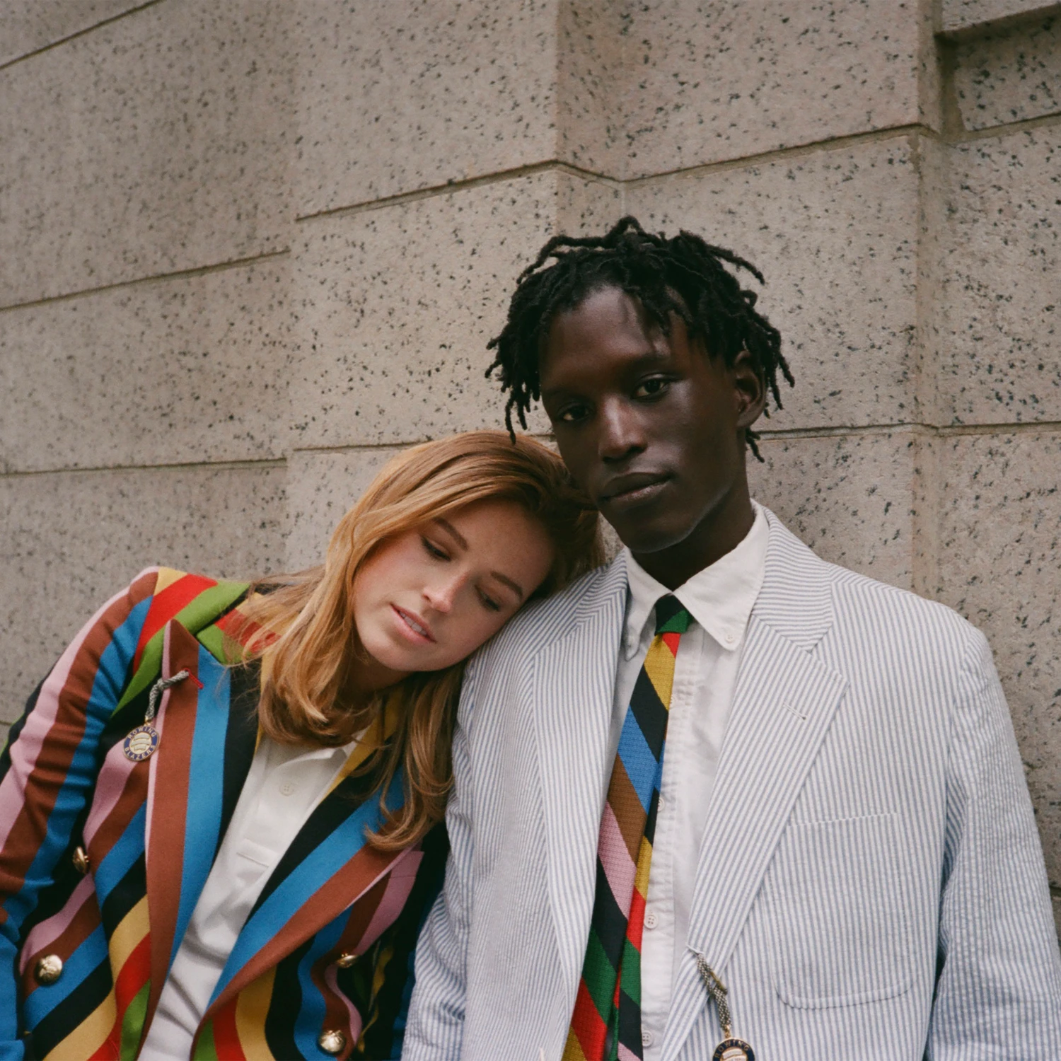 Women's Croquet Stripe Double-Breasted Diana Blazer - Image 10