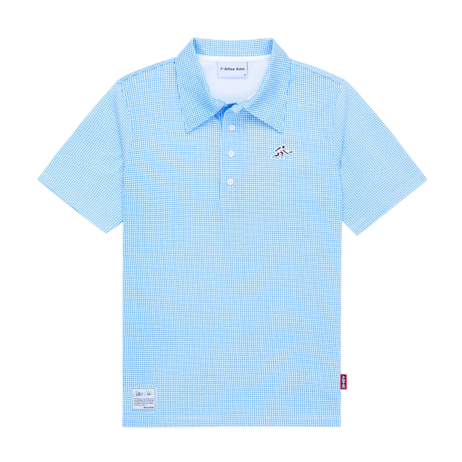 Arthur Ashe Gingham Icon Polo