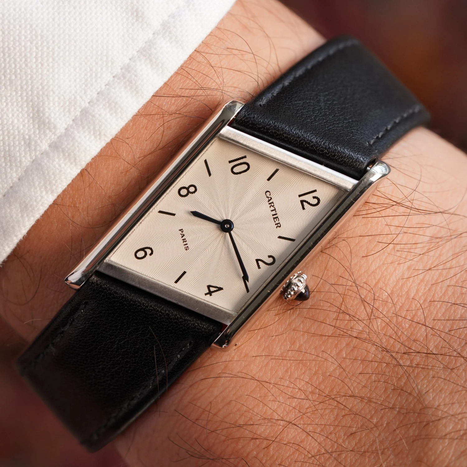 Cartier “Tank Asymètrique” Limited Edition Reference 2488 In Platinum