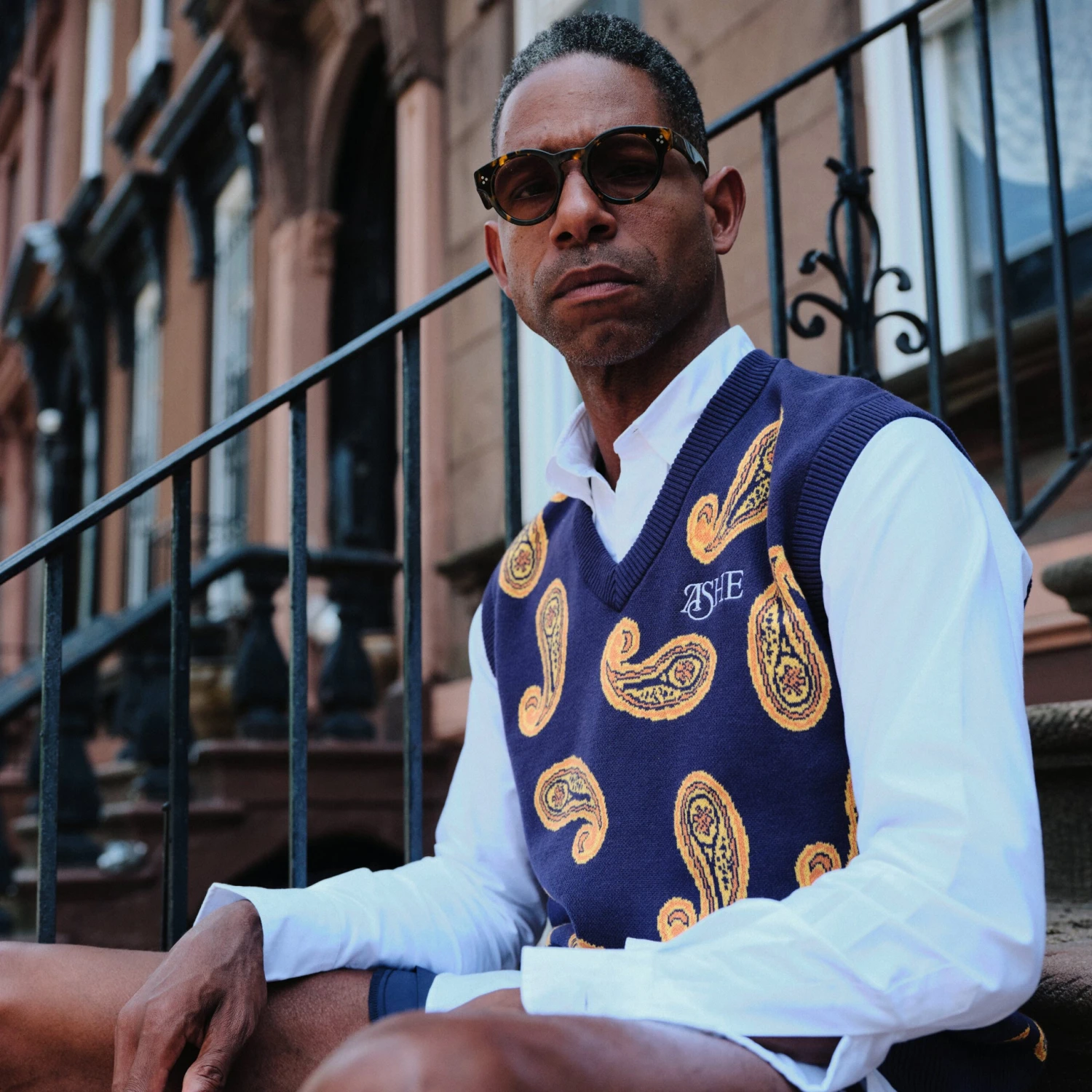 Ashe Paisley Sweater Vest - Image 4