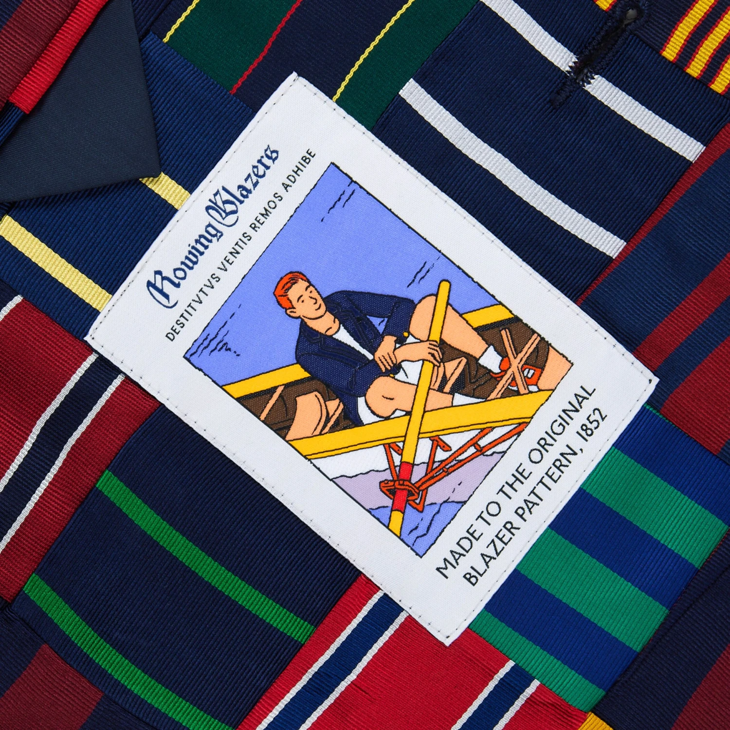 Men's Tie Patchwork Jacket - Image 3