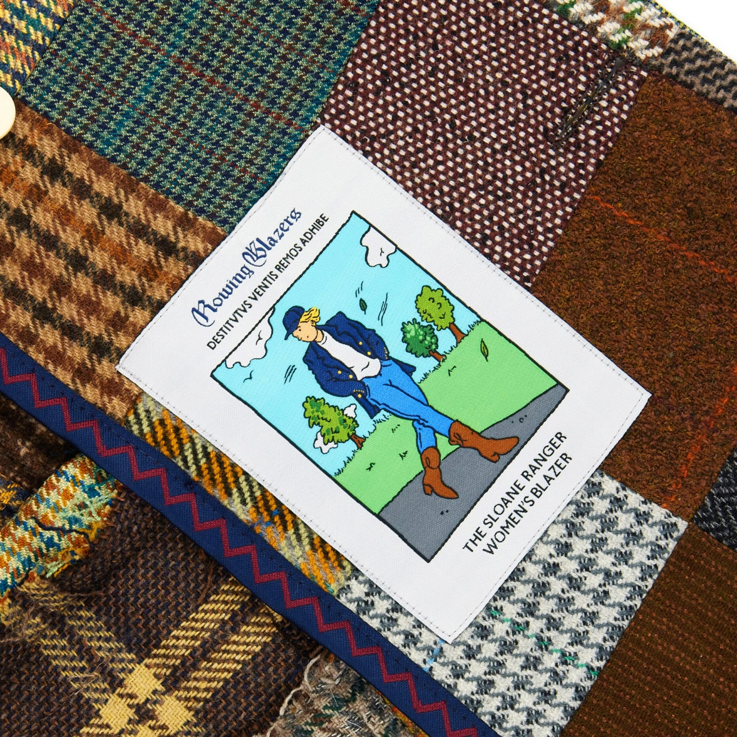 Women's Patchwork Tweed Diana Jacket (PREORDER) - Image 2