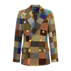 Women's Patchwork Tweed Diana Jacket (PREORDER)