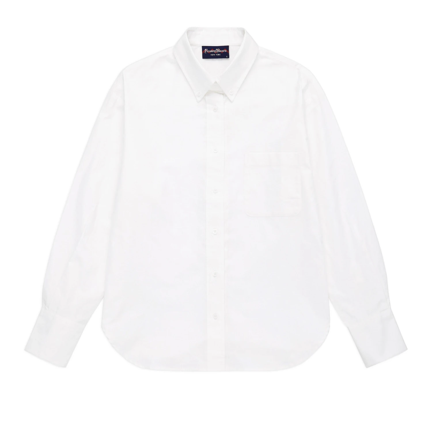 Caroline Back-Button Oxford Shirt