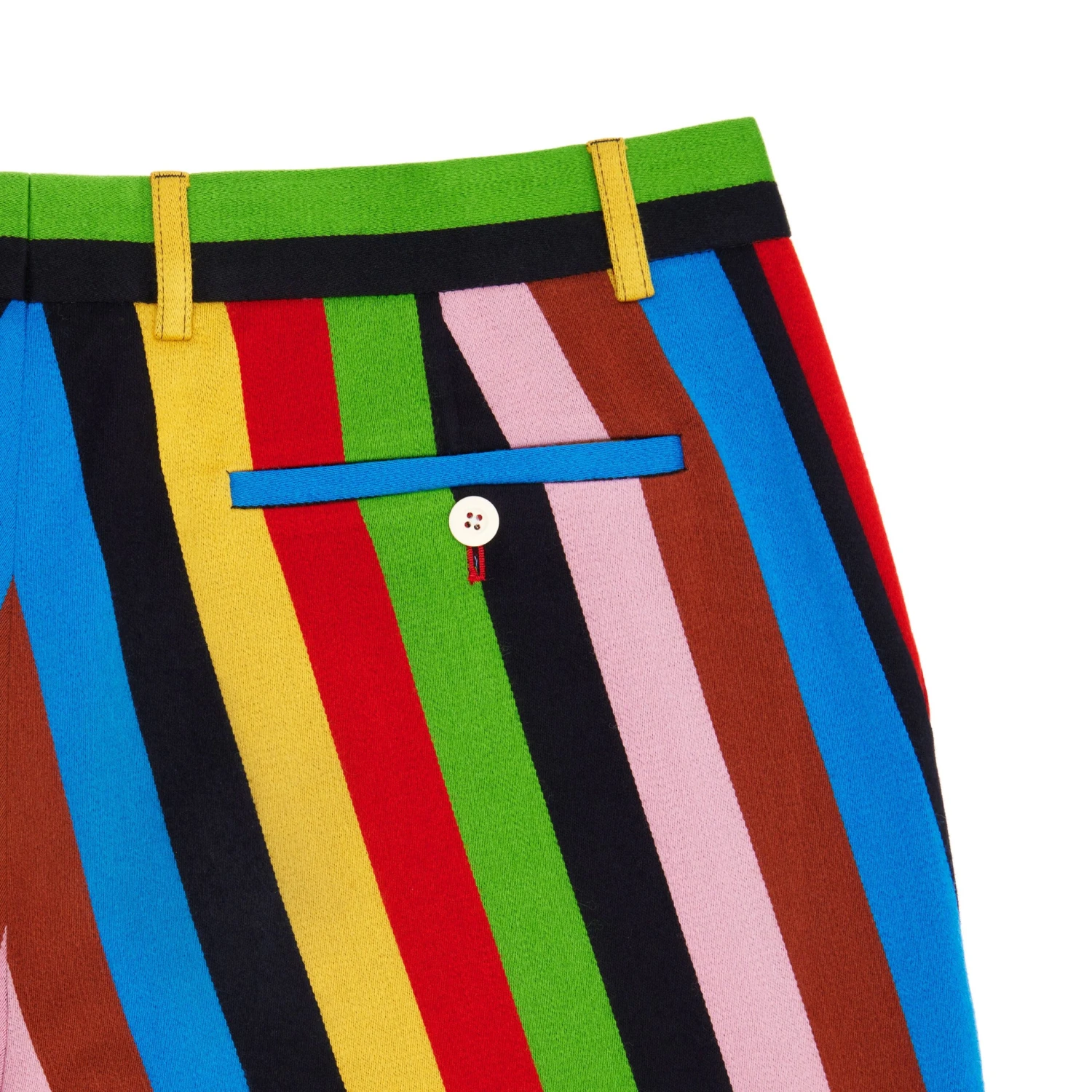 Women's Wide Leg Croquet Stripe Trousers - Image 3