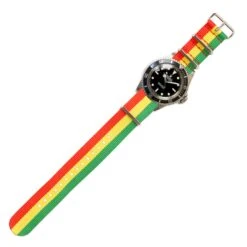 Watch Strap In Red, Yellow And Green