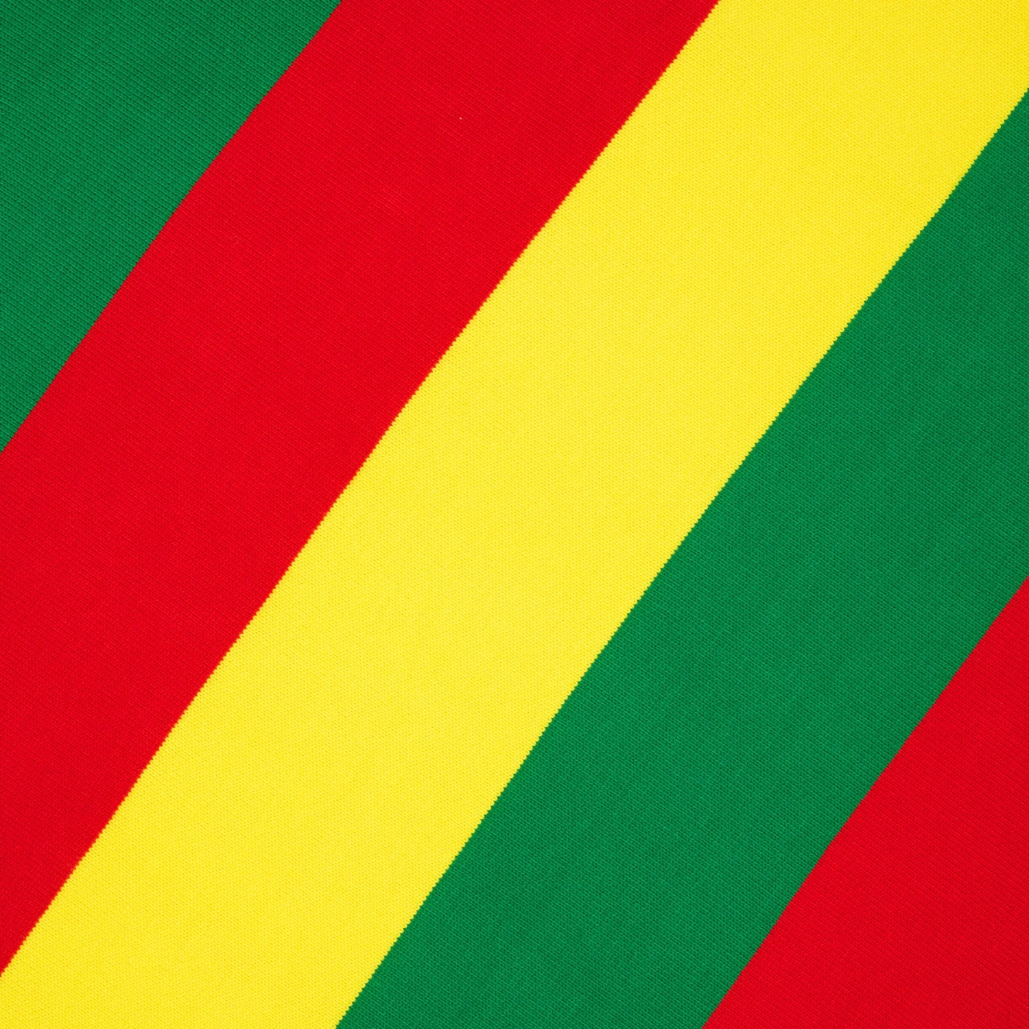 Red, Yellow, And Green Stripe Cropped Rugby - Image 2