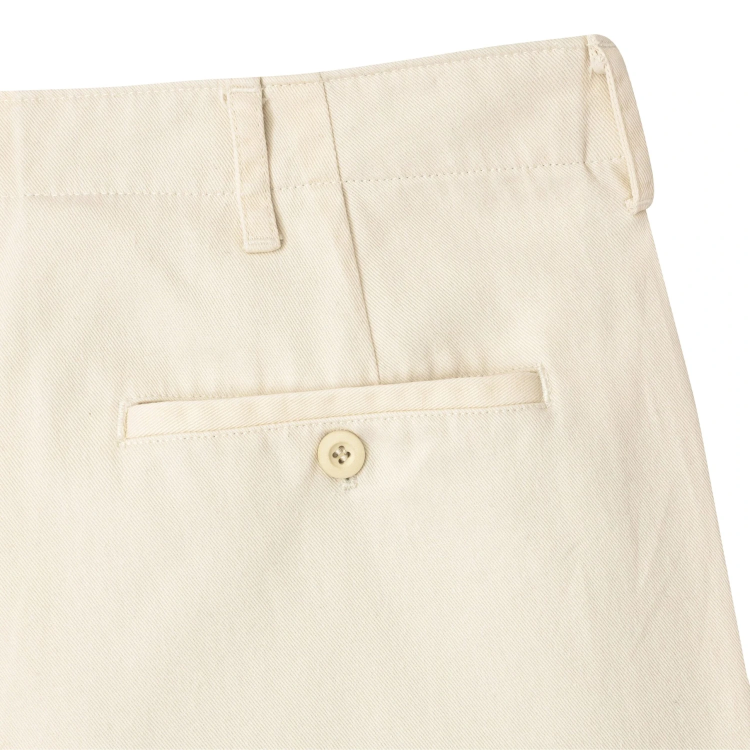 Women's Tailored Cream Twill Trousers - Image 3