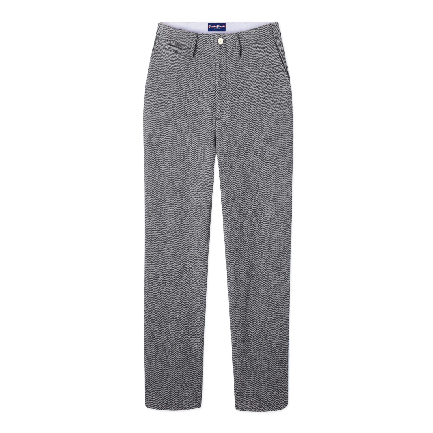Women's Wool Herringbone Trousers - Image 4