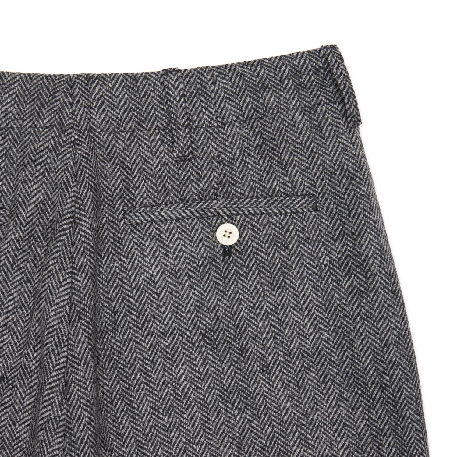 Women's Wool Herringbone Trousers - Image 6