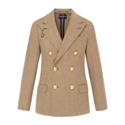 Women's Wool Herringbone Blazer