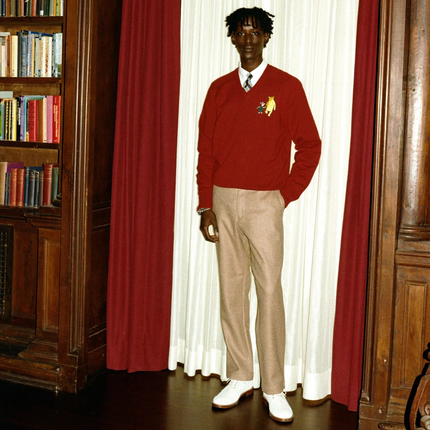 Men's Herringbone Trousers - Image 3