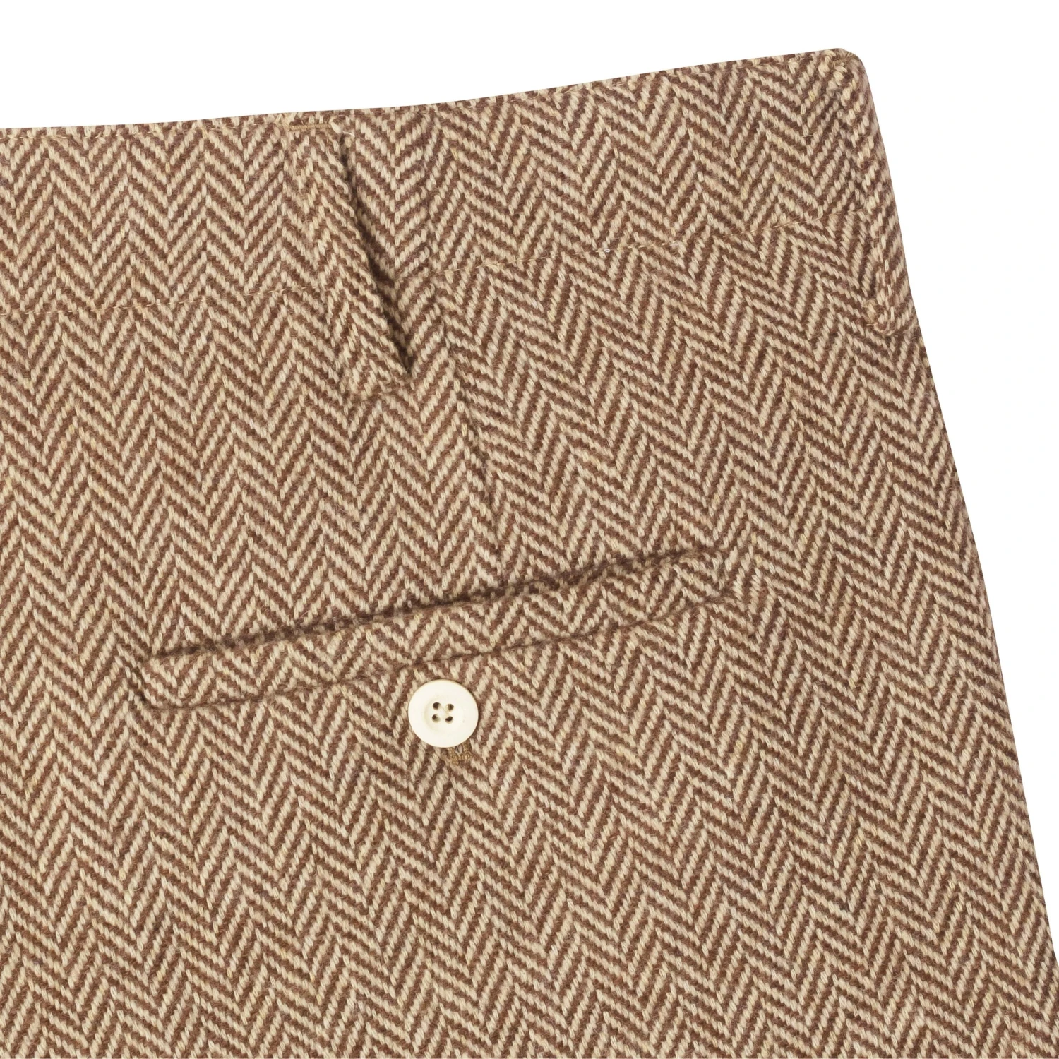 Women's Wool Herringbone Trousers - Image 3