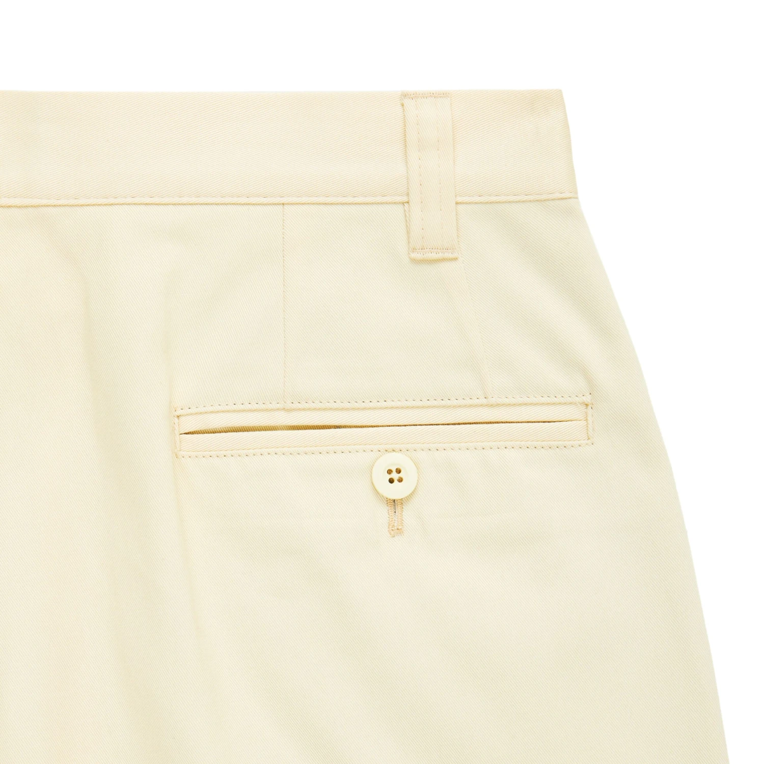 Men's Pleated Relaxed Fit Cotton Twill Trousers - Image 6