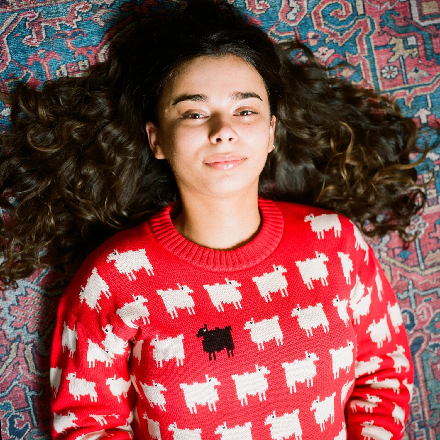 Warm & Wonderful Women's Fitted "Diana Edition" Cotton Sheep Sweater - Image 5