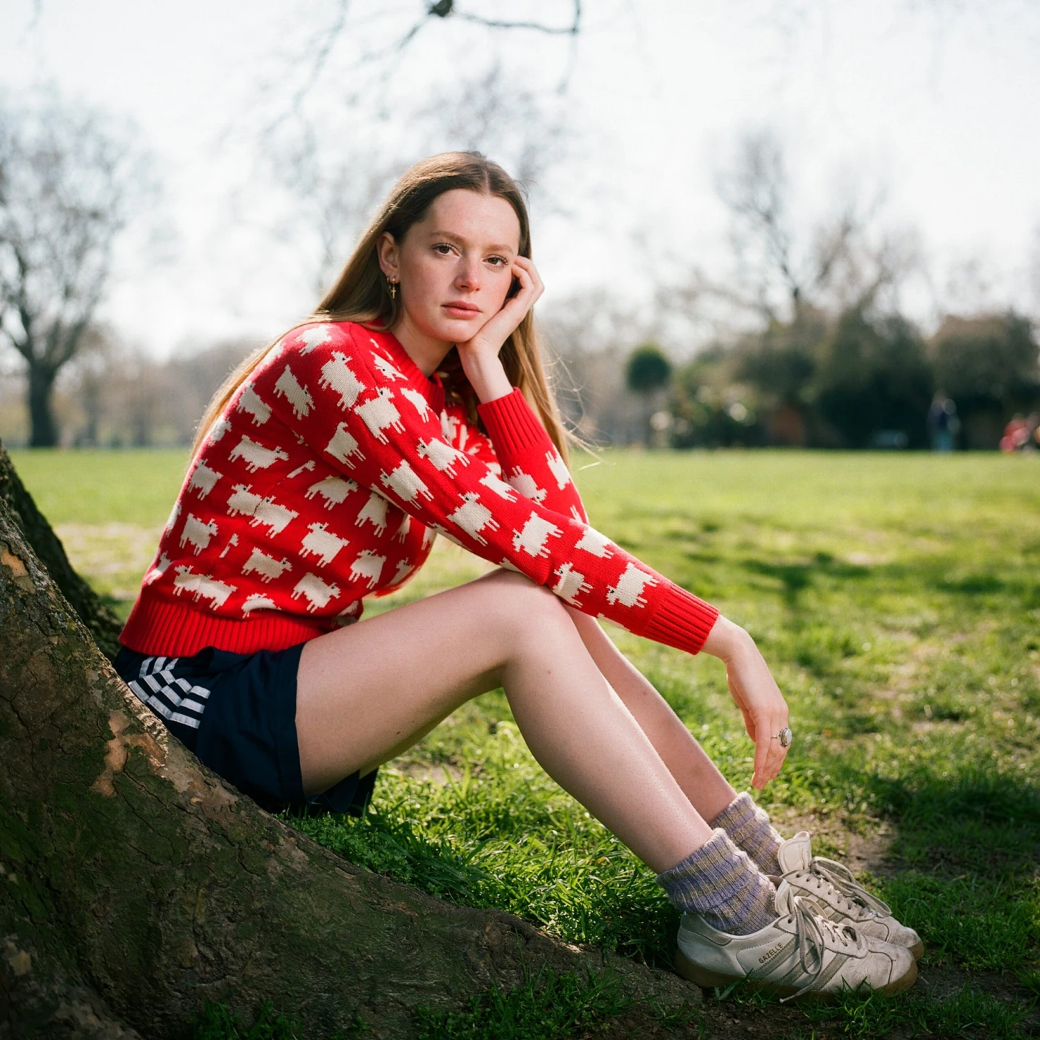 Warm & Wonderful Women's Fitted "Diana Edition" Cotton Sheep Sweater - Image 8