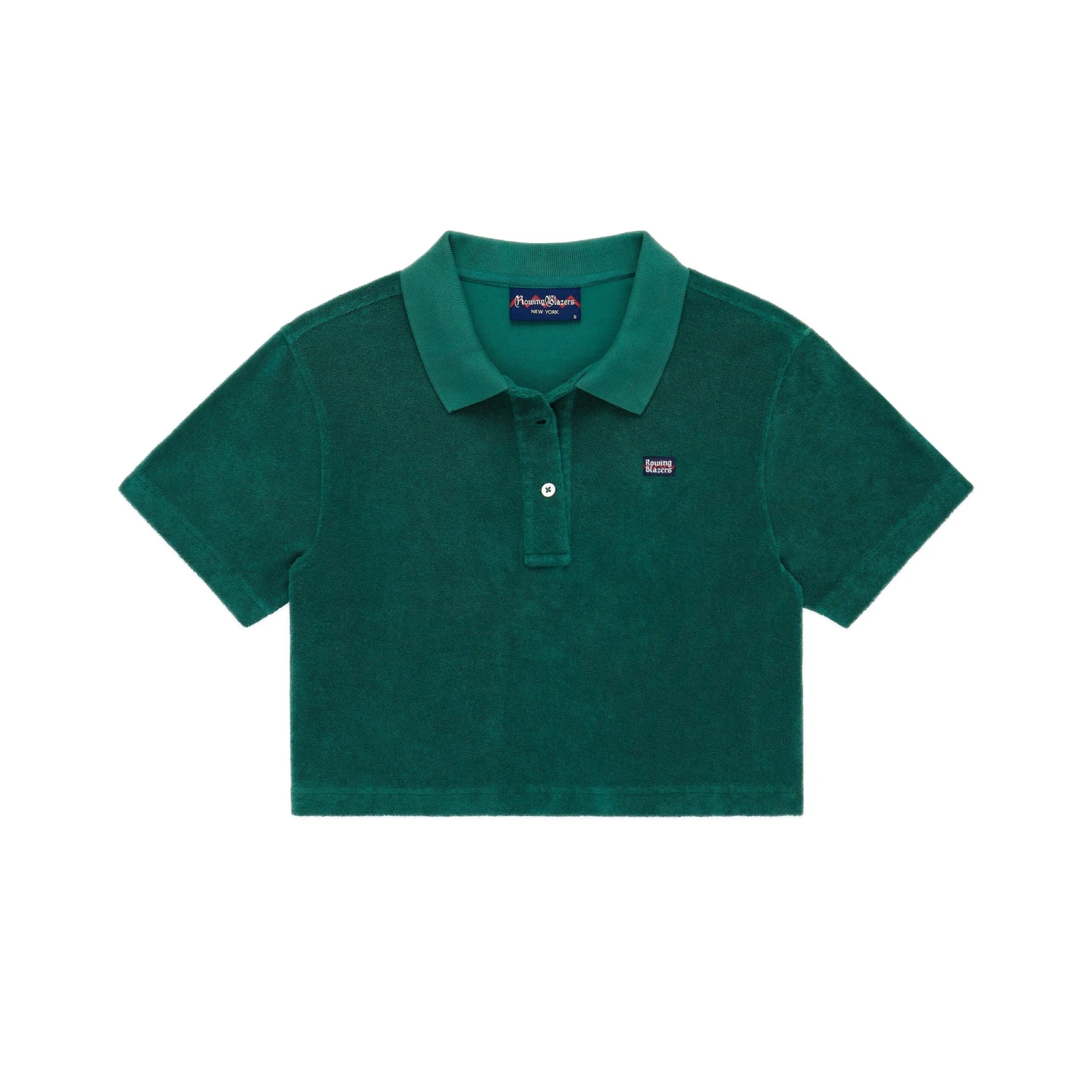 Women's Cropped Terry Cloth Polo - Image 7