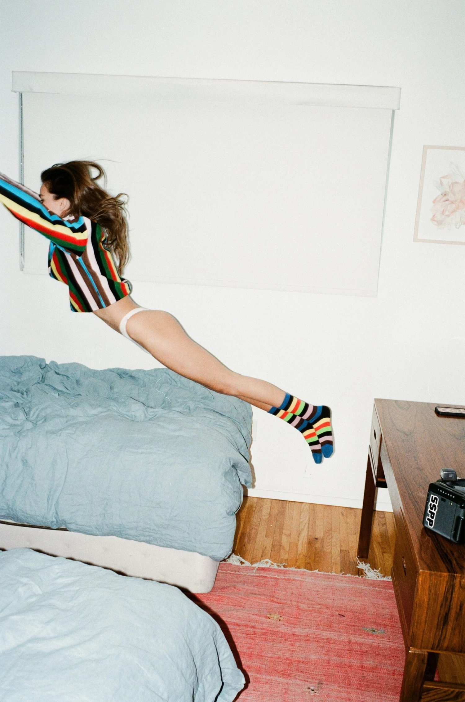 RB Croquet Stripe Crew Socks - Image 2